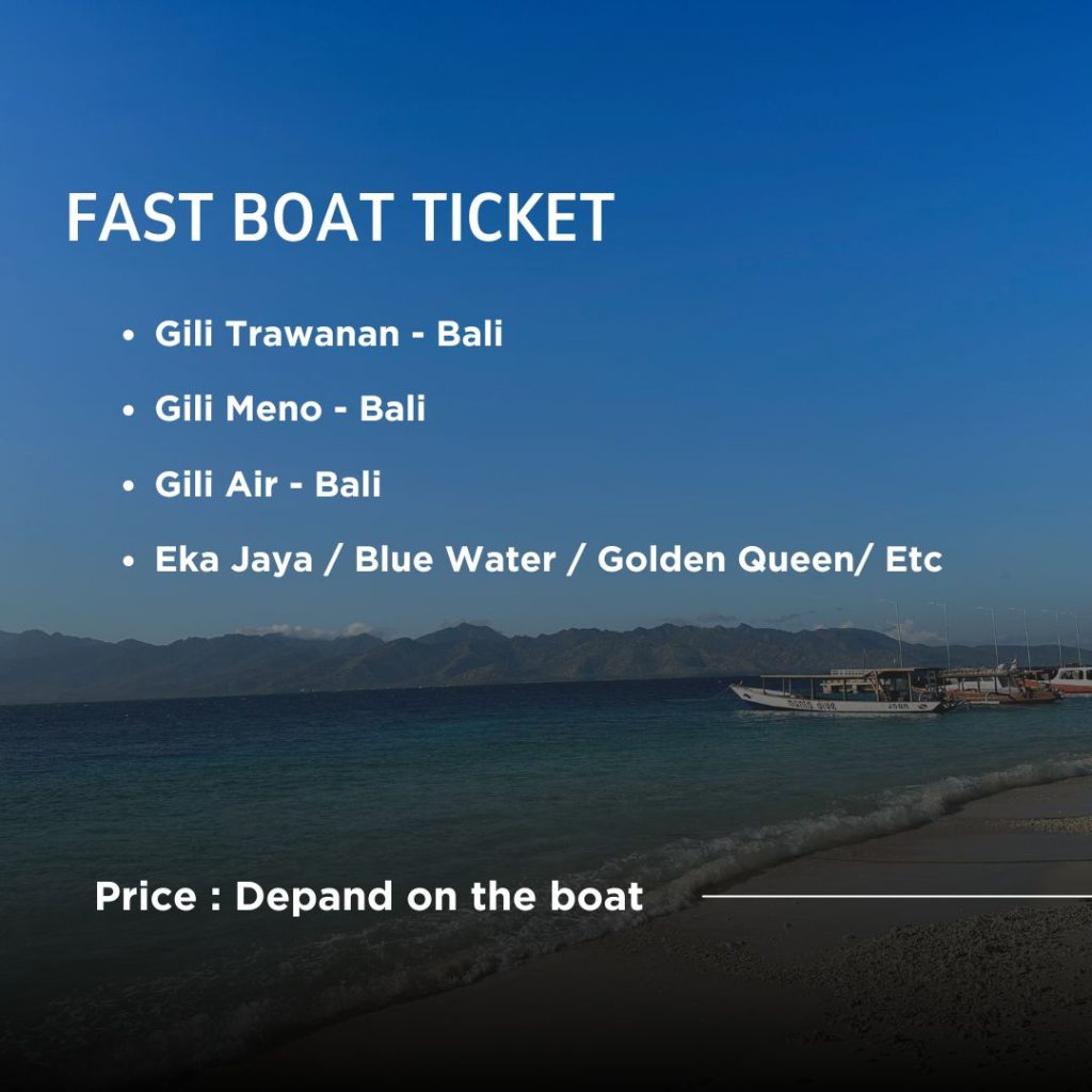 Fast Boat Ticket Bangsal - Bali