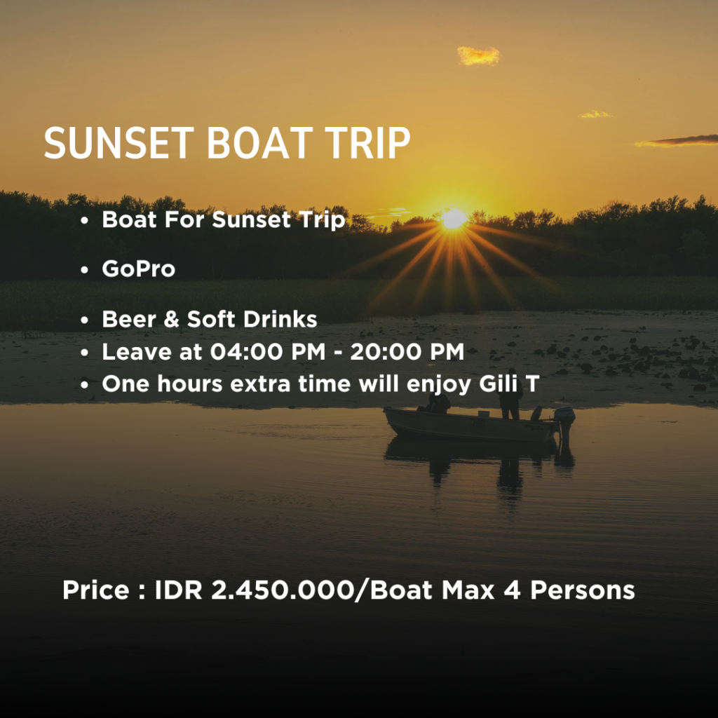 Sunset Boat Trip Gili Trawangan
